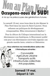 Marchons cr�ativement pour contrer le plan nord