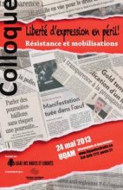 Colloque: Libert� d'expression en p�ril - R�sistance et mobilisations